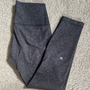lululemon athletica Gray Patterned Leggings